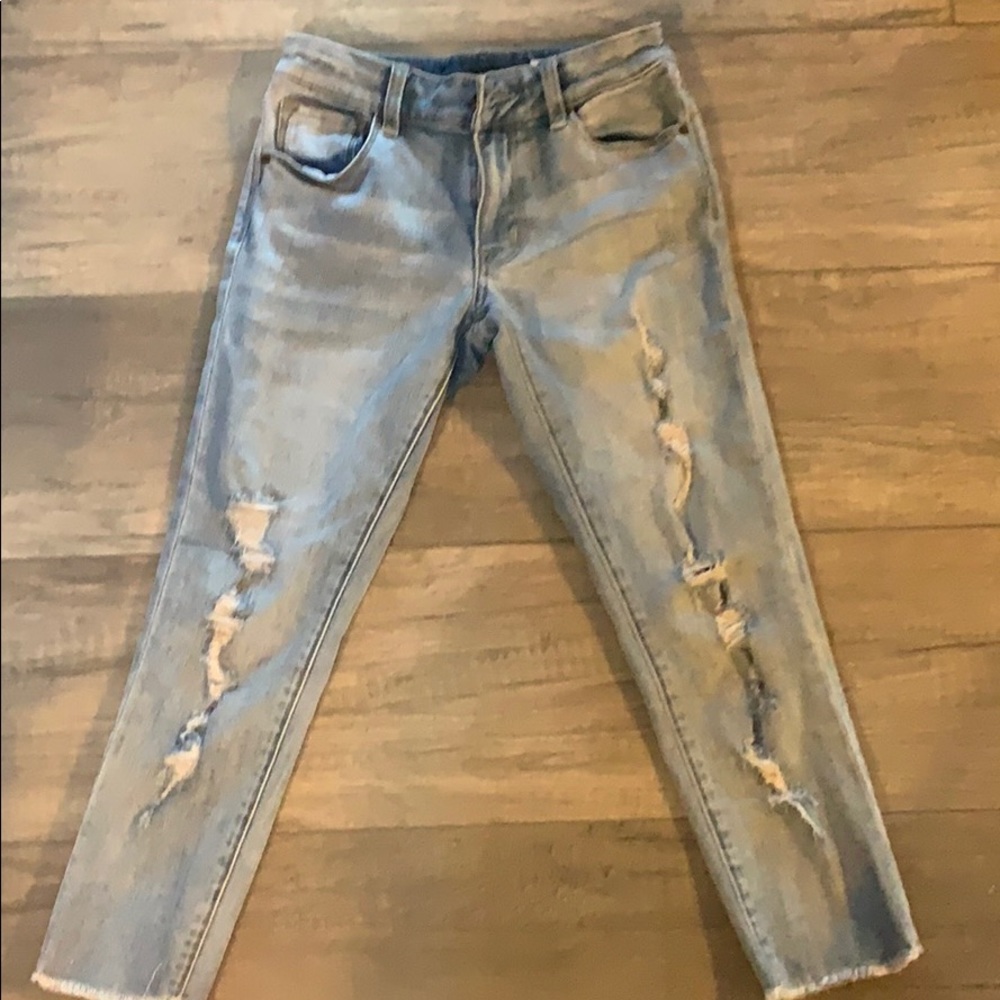 Kids distressed Capri